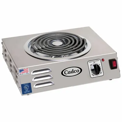 CADCO Hot Plate: 1 Elements, Tubular, 8 in Heating Element Dia, 5,118 BtuH Heating Capacity - Electric Hot Plates