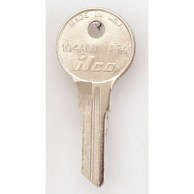 KABA ILCO Key Blank: Compatible with Chicago Locks, Key ID # AP4, 6 Pins - Office Furniture Key Blanks