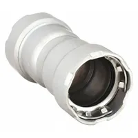VIEGA MEGAPRESS Crimp Coupling Fitting: 1 in Pipe x 1 in Pipe Size, Press-fit x Press-fit, Steel (MPN 25010)