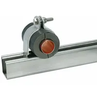 Insulated Strut Clamp: 316 Stainless Steel, For 1/5 in Copper Tube, For 1/4 in Max. OD (MPN UX3810S6)