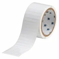 Pre-Cut Label Stock Roll: 1/4 in x 2 in, 1/4 in, Polyester, White (Gloss), 2,500 Labels per Roll (MPN THT-15-473-2.5)