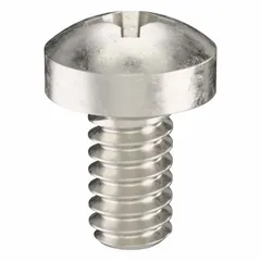 Pan head machine screws with M1.6x0.35 thread, 3 mm length, made of 316 stainless steel with plain finish. Phillips drive size #0. Suitable for fastening components in machinery, electrical enclosures, and instrumentation where corrosion resistance is required. Supplied in a 100-piece pack.