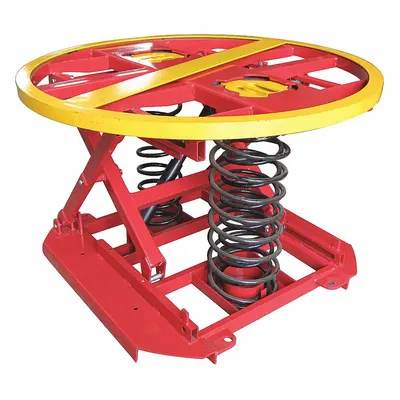 DAYTON Pallet Positioner and Level Loader: Wt Actuated, 4,400 lb Load Capacity - Self-Leveling Pallet Positioners