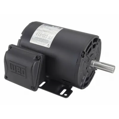 WEG General Purpose Motor: Rigid Base Mount, Open Drip Proof, 1 hp, 230/460V AC - Rigid Base 3-Phase General Purpose AC Motors