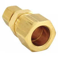 PARKER Compression Fitting Union: 3/8 in OD x 5/8 in OD Fitting Size, Brass, 10 PK (MPN 62C-10-6)