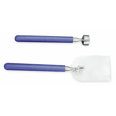WESTWARD Inspection Tool Kit: 2 Pieces, Plastic Mirror, Telescoping Shaft, Rigid - Inspection & Retrieval Tool Kits