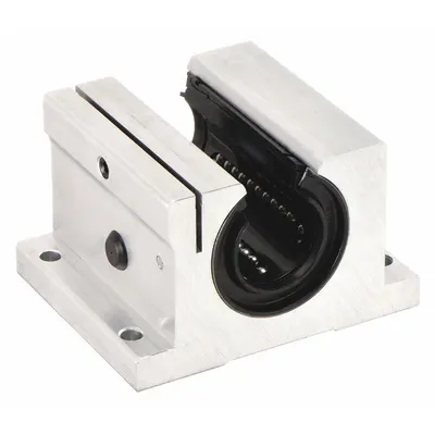 THOMSON Linear Pillow Block Bearing: Self-Aligning, Single, 5/8 in Inside Dia, Not Adj - Open Pillow Block Linear Ball Bearings