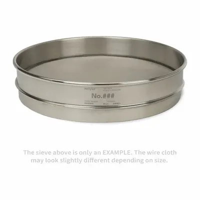 ADVANTECH Standard Stainless Steel Cloth Test Sieve: Stainless Steel, 12 in Outside Dia - Standard Stainless Steel Cloth Test Sieves