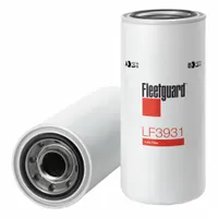 FLEETGUARD Automotive Oil Filter: B7175, LF3931, M45-1.50 Thread Size, 13 in Overall Ht, Spin-On