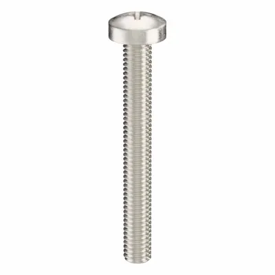 USA INDUSTRIALS Machine Screw: M3x0.50 Thread Size, 25 mm Lg, 18-8, Stainless Steel, Plain - Pan Head Machine Screws