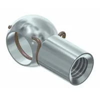 BANSBACH EASYLIFT Ball and Socket End Fitting: Zinc-Plated Steel, 13 mm Socket Hole Size (MPN 96060)
