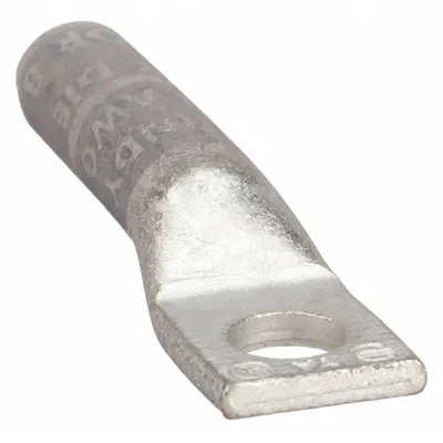 BURNDY Compression Lug: 1/2 in Stud Size, 4 AWG – 4 AWG For Wire Sizes, Stranded Wire Type - One-Hole Compression Lugs