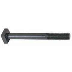 Square-head T-bolt designed for use in T-slots of machine tables. Features a 3/4 in slot size, 3/4"-10 thread, and 6 in shank length. Used for securing workpieces and fixtures during machining and clamping operations.