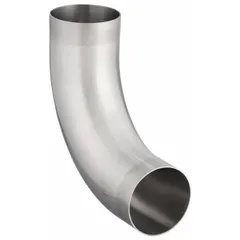 This 90° elbow is used in hygienic piping systems to change flow direction. Made from 316L stainless steel with weld ends, it meets ASME BPE standards for sanitary tube fittings. Suitable for applications requiring cleanability and corrosion resistance.