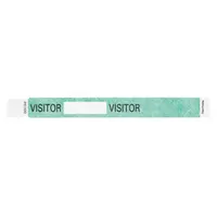 ID Wristband: Visitor, 10 in Overall Lg, 1 in Overall Wd, Tyvek®, Green, 500 PK (MPN T2UD-205-17)