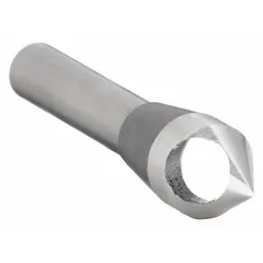 This KEO countersink features a 60° included angle and zero-flute design for deburring and chamfering holes in metal. The cobalt steel construction provides heat resistance for use on harder materials. Anti-vibration geometry reduces chatter during operation on CNC and manual machines.