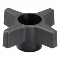 INNOVATIVE COMPONENTS Hand Knob: 4 Point, Plastic, M10 Thread, 2.46 in Dia (MPN GNH6-HEX4P7----)