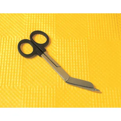 EMI Colorband Scissor: Bandage Scissors, Stainless Steel, Angled, Plastic - Standard Bandage Scissors