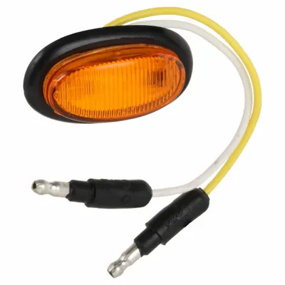 GROTE Clearance Marker Lamp: Clearance Light, LED, Oval, Amber, Grommet - Clearance Lights