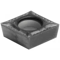 Diamond indexable turning insert for precision turning of non-ferrous materials, composites, and abrasive workpieces. Provides wear resistance and fine surface finish in general machining applications