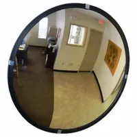 Convex Mirror: Round, Acrylic, 36 in Dia, Plastic, Outdoor, Std Border (MPN PLXR-P-36-DT)