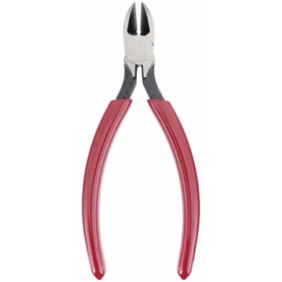 KLEIN TOOLS High Leverage Diagonal Cutting Plier: Std, Straight, Pointed, 7/8 in Jaw Lg - Standard-Cut Diagonal-Cutting Pliers