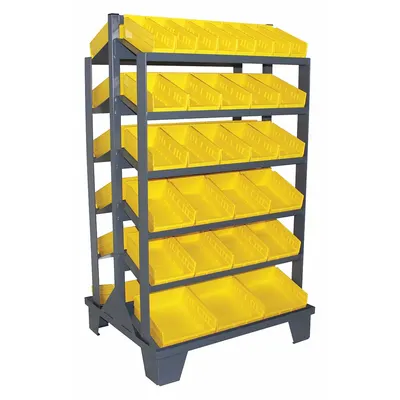 JAMCO Metal Stationary Pick Rack with Open-Front Bins - Metal Stationary Pick Racks with Open-Front Bins