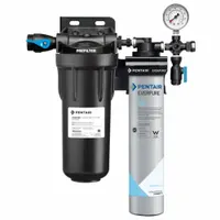 PENTAIR/EVERPURE Water Filtration System: 0.5 micron, 2 gpm, 18 in Overall Ht (MPN EV932461)