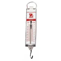 OHAUS Mechanical Hanging Scale: g/oz, 0.25 oz/10 g, Analog Linear, 0.56 lb Wt Capacity - Imperial (MPN 8001-MA)