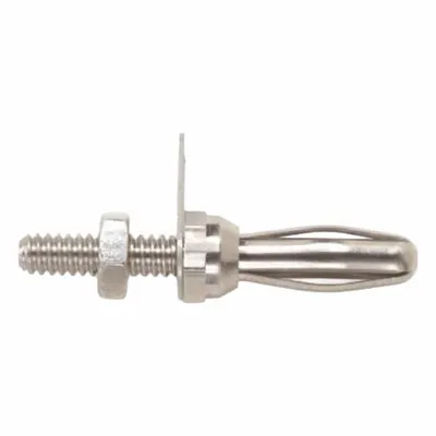 POMONA Banana Plug: 1/2 in Lg, 15 A Max Current Measurement - Standard Sheath Banana Jack to Non-Sheath Banana Plug Adapters