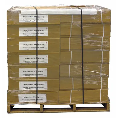 OEM Plastic Strapping: 5/8 in Strapping Wd - Machine-Grade Polyester Strapping