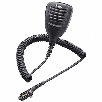 ICOM Speaker Microphone: Fits Icom, For IP730D/IP740D Series, 18 in Cord, Push To Talk - ICOM-Compatible Microphones & Speakers
