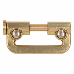 Single-leg connector designed for use with self-retracting lanyards in fall arrest systems. Overall length of 3 3/8 in. Provides a secure attachment point between the harness and lanyard for personal fall protection.