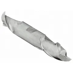 This double-end high-speed steel square end mill has a 3/4" mill diameter and 1-5/16" length of cut. With two flutes, it is suited for general-purpose milling, slotting, and profiling in ferrous and non-ferrous materials.