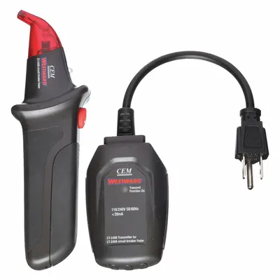 WESTWARD Circuit Breaker Finder: 110 to 240V AC, CAT III 250V, No Display, GFCI/Std - Circuit Breaker Finders