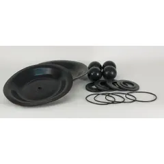 This fluid-end repair kit is designed for rebuilding the fluid end of reciprocating pumps. It includes Buna-N seals, which offer resistance to water, oils, and hydraulic fluids. The kit restores sealing and pressure integrity to extend pump service life in applications such as pressure washing, chemical injection, and water jetting.