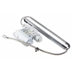 Genuine OEM lid lock assembly for Whirlpool washing machines. Secures the lid during operation to prevent opening while the drum spins. Used in residential laundry appliances to ensure safe cycle completion.