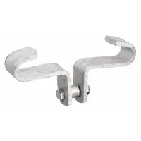 Beam Clamp: Galvanized Steel, 1,000 lb Load Capacity, For 3/8 in Threaded Rod, 11/16 in Throat Dp (MPN 0500315023)