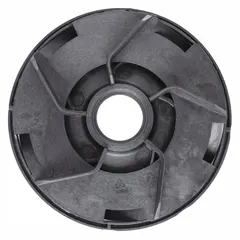 This hydraulic house is a diffuser component designed for use with shallow well jet pumps. It directs water flow within the pump to maintain pressure and efficiency. Compatible with manufacturer model number 4HEY9, it serves as a replacement part for maintaining or repairing residential or light commercial water systems.