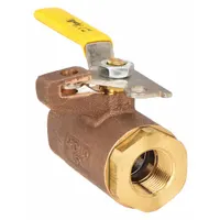 APOLLO Manual Two-Way Ball Valve: 3/8 in, Bronze, Straight, FNPT x FNPT, 600 psi Max. Pressure (CWP) (MPN 75-102-01)