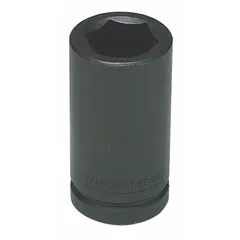 SAE 6-point deep impact socket with 3/4" drive and 1-7/8" size. Black oxide finish provides corrosion resistance. Designed for heavy-duty fastening and loosening of hex nuts and bolts using impact tools in industrial maintenance and construction.