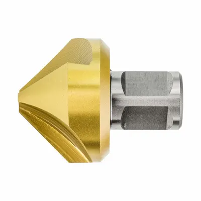 HOLEMAKER TECHNOLOGY Countersink: 82°, 3 Flute, 1 1/2 in Body Dia - Weldon-Flat Shank Countersinks