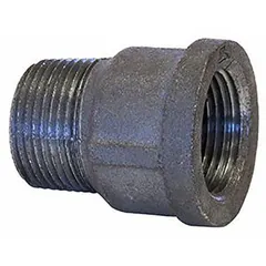 Threaded x Threaded straight pipe fitting for connecting two pipes of the same diameter in a straight line. Rated Class 150 with maximum operating pressure of 300 psi at 150°F. Suitable for medium-pressure applications in plumbing, HVAC, and process piping systems.