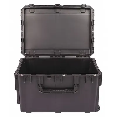 SKB Protective Case: 21 in x 30 in x 18 in Inside, No Foam, Black, 4 Wheels - Standard Protective Transport Cases