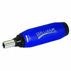 Preset torque screwdriver with 1/4 in tip size, click-type mechanism, and torque range of 6 in-oz minimum to 32 in-oz maximum. Used for assembly and maintenance tasks requiring consistent torque control, such as in electronics and light industrial applications.