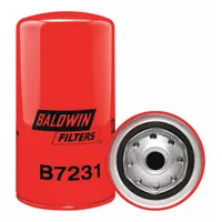 BALDWIN FILTERS Oil Filter: B7231, 3/4"-16 Thread Size, 7 1/8 in Overall Ht, 3 11/16 in Outside Dia