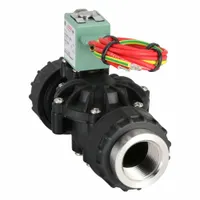 ASCO Solenoid Valve: 2-Way, Normally Closed, 3/4 in Pipe Size, 110V AC/120V AC, Plastic Body, Indoor (MPN 8212A037L1100F0)