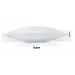 This egg-shaped stir bar is made of Alnico and measures 76 mm in overall length with a 19.1 mm diameter. Its shape promotes efficient vortex formation and smooth rotation in round-bottom vessels. Suitable for general laboratory mixing on magnetic stirrers, it is autoclavable for sterile applications.