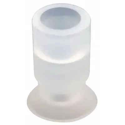 SMC Vacuum Pad: Flat, w/o Adapter, 8 mm Pad Dia, Food Grade Silicone Rubber - Flat Type Food-Safe Vacuum Pads
