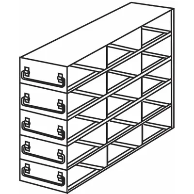 ARGOS TECHNOLOGIES Freezer Drawer Rack: 21 3/4 in Overall Lg, 8 5/8 in Overall Wd, Stainless Steel - Cold Storage Racks